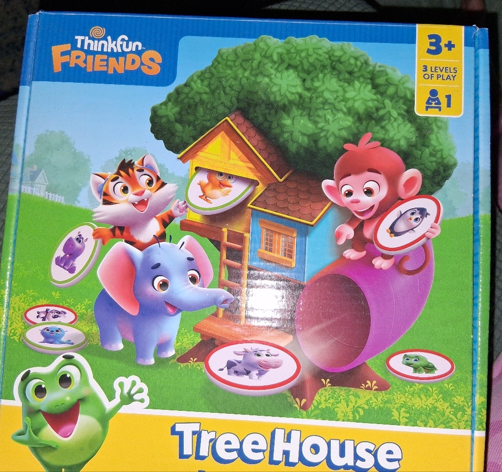 ThinkFun Friends Treehouse Frogs Super Slide Game Educational Opened Like New